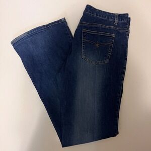 Aeropostale Flare Leg Jeans Dark Wash 2000s Denim‎ Women's Size 13/14L